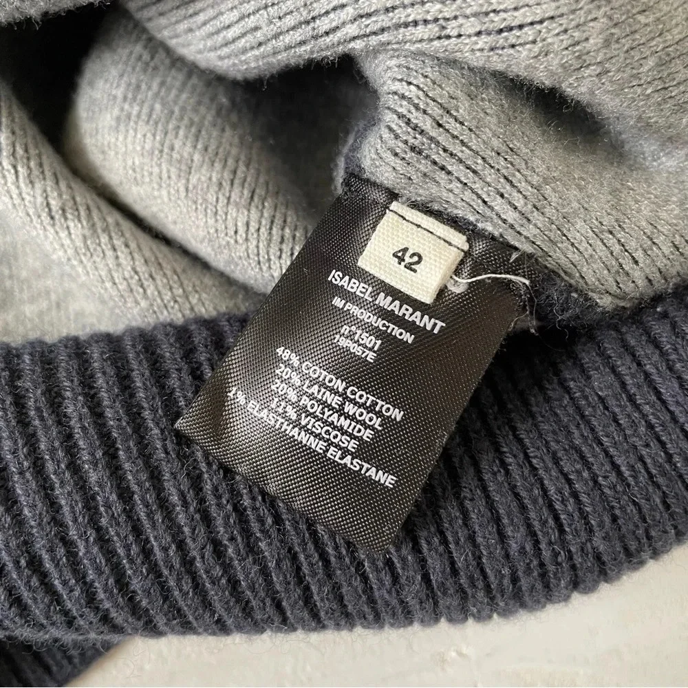 Isabel Marant Etoile Dark Midnight Kaylyn Sweater Size 42 - Picture 7 of 9